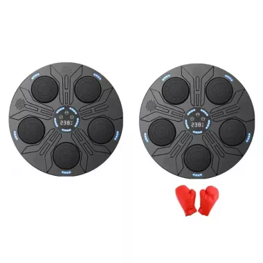 Настенный тренажер электронная мишень музыкальная для бокса с перчатками New Настенный тренажер электронная мишень музыкальная для бокса с перчатками New