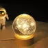 Светодиодный хрустальный шар, декоративный универсальный 3D ночник, хрустальный шар Спутник