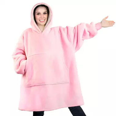 Толстовка-плед с капюшоном для мужчины и женщины - / Плед толстовка, худи Синий Толстовка-плед с капюшоном для мужчины и женщины - / Плед толстовка, худи Синий