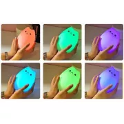 Сенсорный силиконовый Led светильник-ночник Котик