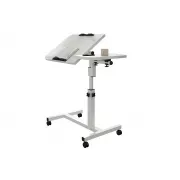 Стол для ноутбука на колесиках с регулировкой высоты 60*40*59-89см Белый