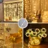 Гирлянда Водопад USB штора 3х2м, теплый белый, 200 LED + пульт / Новогодняя светодиодная гирлянда на окно Гирлянда Водопад USB штора 3х2м, теплый белый, 200 LED + пульт / Новогодняя светодиодная гирлянда на окно