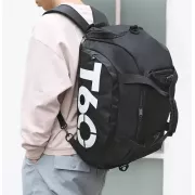 Спортивная сумка для спортивных вещей черного цвета T60 Сумка-рюкзак спортивная на 35 л