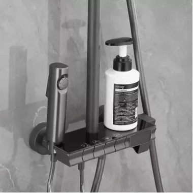 Душова система з термостатом та LED-дисплеєм 120см AND AA6-6