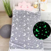 Сірий Дитячий плед-покривало Magic Blanket, що світиться в темряві 150*200