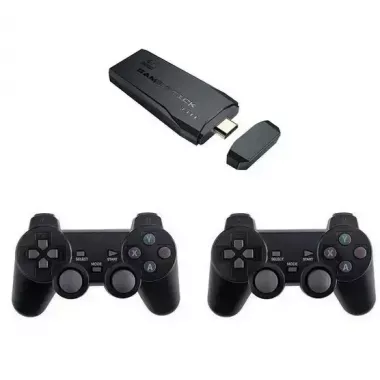 Игровая ТВ-приставка M8 mini 4K на Android TV с встроенным эмулятором ретро-игр и джойстиками