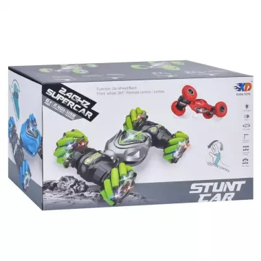 Красная Машинка на радиоуправлении (USB зарядка, изменяет форму, свет, звук)   3688-G106A