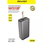 Повербанк большой емкости Power Bank Awei J111B – 50000mAh