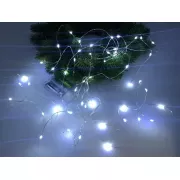 Гирлянда роса нить светодиодная 3 м на батарейках для дома