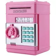 Розовый Электронная копилка-сейф с кодовым замком