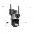 Вулична охоронна поворотна WIFI камера Dual Lens Zoom 8MP сирена, зум,  віддаленим доступом онлайн