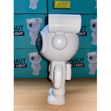 Astronaut Проектор галактики лазерний Астронавт-космонавт, зоряне небо на стелі з пультом Білий