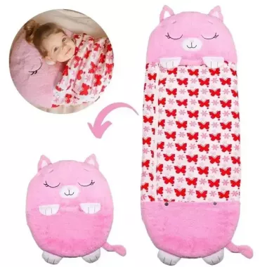 Єдиноріг Дитячий спальний мішок на блискавці 3 в 1 іграшка подушка спальник та вбудована подушка Єдиноріг Дитячий спальний мішок на блискавці 3 в 1 іграшка подушка спальник та вбудована подушка