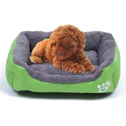 Лежанка - пуфик для кошек и собак Черная M(47*35см)