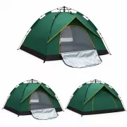 Автоматичний 3х місний намет з навісом 210х150х125 / Намет для кемпінгу на два входи