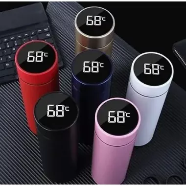 Термос с LED индикатором температуры сенсорный, 500 m | Умный термос с датчиком индикатором температуры 500 мл