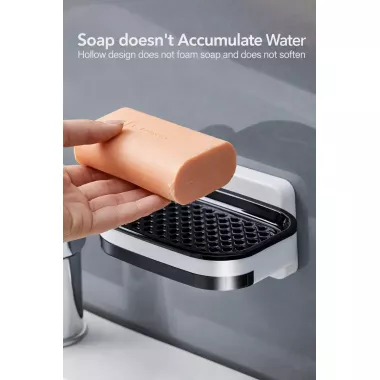 Настінний двошаровий тримач для мила Soap Dish Настінний двошаровий тримач для мила Soap Dish
