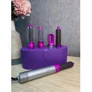 Стайлер + Коробка 5в1 HAIR BRUSH Styler для различных типов волос с функциями придания объема, выпрямления, укладки Фиолетовый