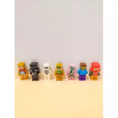 Набор минифигурок Minecraft 24 шт с оружием – подарок для фанатов игры Майнкрафт