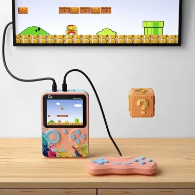Портативная игровая консоль G5S+джойстик, 500 встроенных игр / Детская игровая приставка к телевизор Портативная игровая консоль G5S+джойстик, 500 встроенных игр / Детская игровая приставка к телевизор