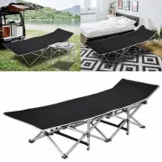 Раскладная кровать с ножками/ раскладушка /раскладной шезлонг (190х68х36) Black