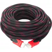 Кабель HDMI-HDMI Donli оплетка, фериты, усиленный 20 м (V1.4)