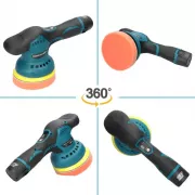 Полировальная машинка Waxing Polisher аккумуляторная с насадками 2 АКБ 36V