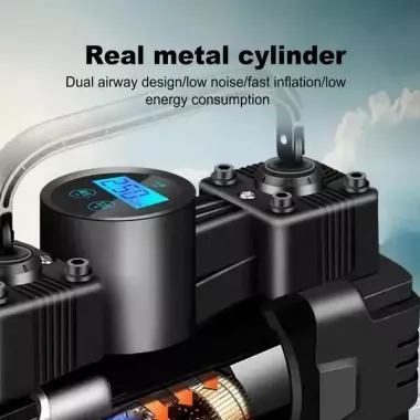 Портативный автомобильный компрессор с дисплеем и питанием от прикуривателя Air pump XL-1025