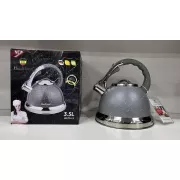 Чайник із гранітним покриттям зі свистком Haus Roland HR 704-5 3,5 л із нержавіючої сталі Сірий