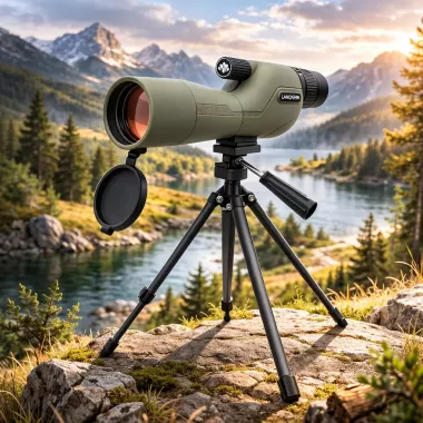 Монокуляр 25-75x60 з широким кутом огляду, вологозахистом та штативом