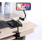 Гибкий держатель штатив для телефона с прищепкой Черный