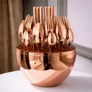 Столовые приборы из нержавеющей стали EGG 24 шт Bronze