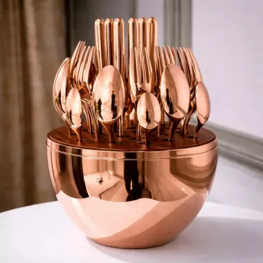 Столовые приборы из нержавеющей стали EGG 24 шт Bronze