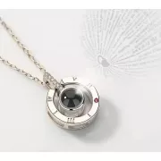 New Кулон подвеска с проекцией I love you Я тебя люблю на 100 языках мира в форме сердца