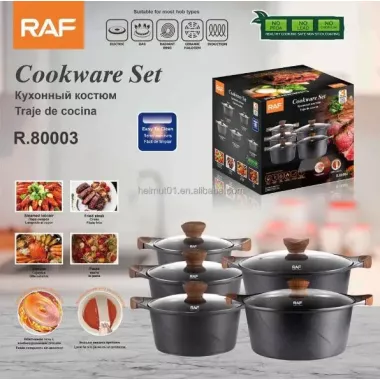 Набір каструль 5 в 1 Cookware Set R-80003 Набір каструль 5 в 1 Cookware Set R-80003