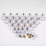 Масажні антицелюлітні вакуумні банки 32 шт JINKANG із вакуумним насосом