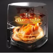 Аерофритюрниця Sokany SK 10085 2200W Аерогриль безмасляна мультипіч для приготування без олії 12л з сенсорним керуванням