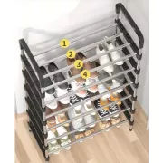 Полиця для взуття метал 4 секції Shoe rack