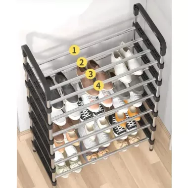 Полка для обуви металл 4 секции Shoe rack Полка для обуви металл 4 секции Shoe rack