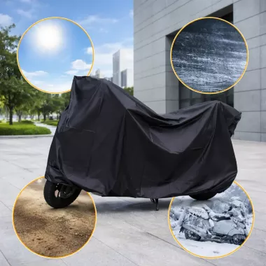 Чехол для мотоцикла, ветрозащитный, круглый 210T, M-размер AND-1586