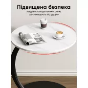 Прикроватный кофейный столик DASH-64224 45х30х60 см Мрамор