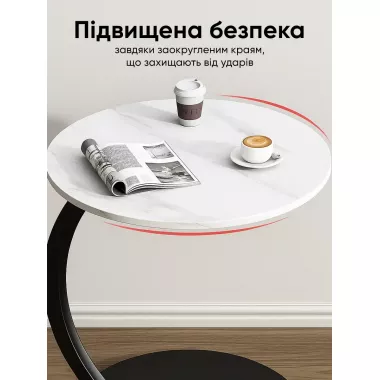 Прикроватный кофейный столик DASH-64224 45х30х60 см Мрамор Прикроватный кофейный столик DASH-64224 45х30х60 см Мрамор