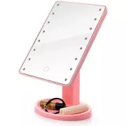 Розовый Зеркало с LED подсветкой для макияжа Magic MakeUp Mirror