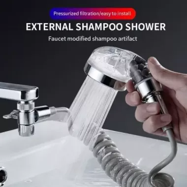 Душевая система на умывальник с турмалином Modified Faucet With external Shower Душевая система на умывальник с турмалином Modified Faucet With external Shower