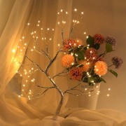 Настольный cветильник DIY Auelife 108 Led дерево гирлянда Бонсай Auelife Теплый свет