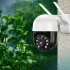 Уличная поворотная IP камера видеонаблюдения WiFi 2mp ICSee / камера наружного наблюдения для дома Black