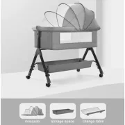 Дитяче ліжечко-люлька з москітною сіткою та пеленальним столиком D929