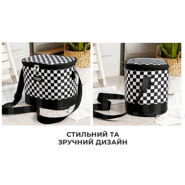 Термосумка для транспортировки холодных и горячих продуктов, напитков GP 4338 сумка-холодильник 13 л