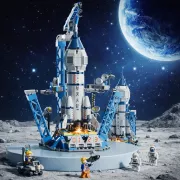 Конструктор Космическая Ракета шаттл / Космическая станция / Space Shuttle 458 деталей