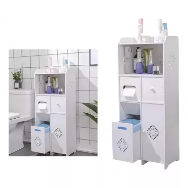 Підлогова полиця для ванної кімнати, шафа для зберігання речей Підлогова полиця для ванної кімнати, шафа для зберігання речей